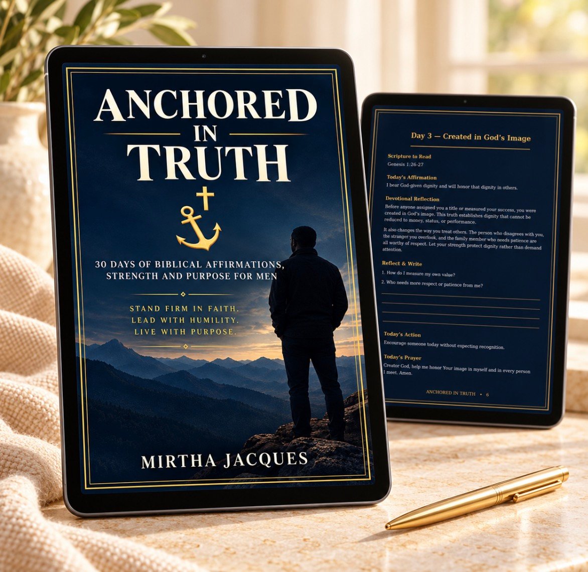 Anchored in Truth — 30-Day Devotional for Men (Digital PDF) - Image 2