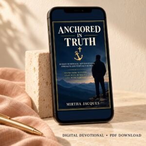 Anchored in Truth — 30-Day Devotional for Men (Digital PDF)